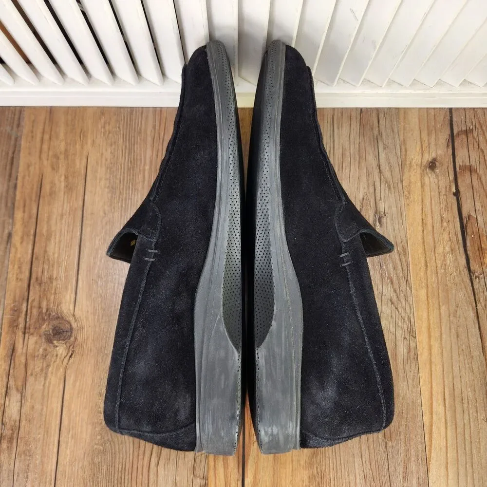 Amberjack The Loafer Mens Size 10 M Black Suede Slip On Loafers Shoes Casual